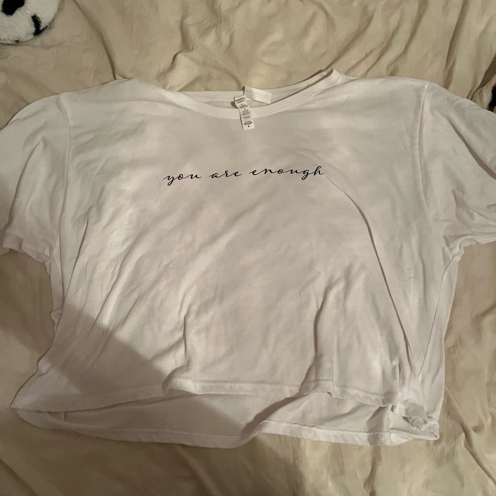 You are enough Crop top